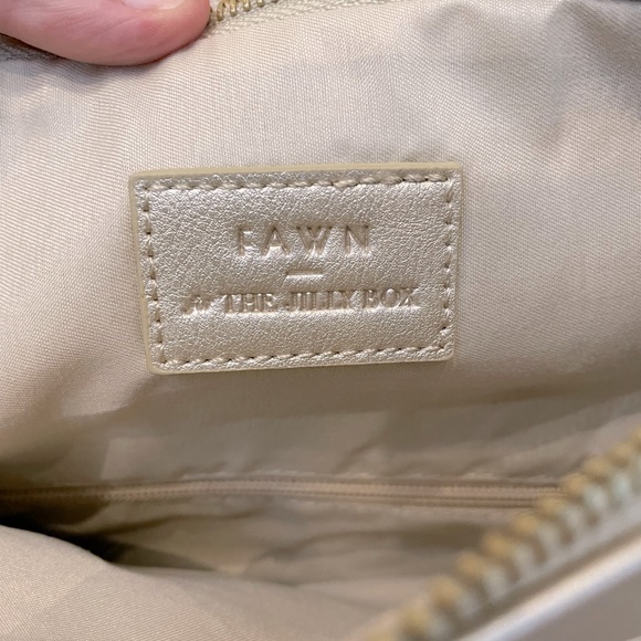 FAWN DESIGN Gold Foldover Clutch - NWT - Picture 2 of 8